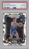 Brandin Podziemski from the 2023-24 Panini Prizm set featuring a Ice Prizm parallel graded by PSA and given an overall grade of 10.