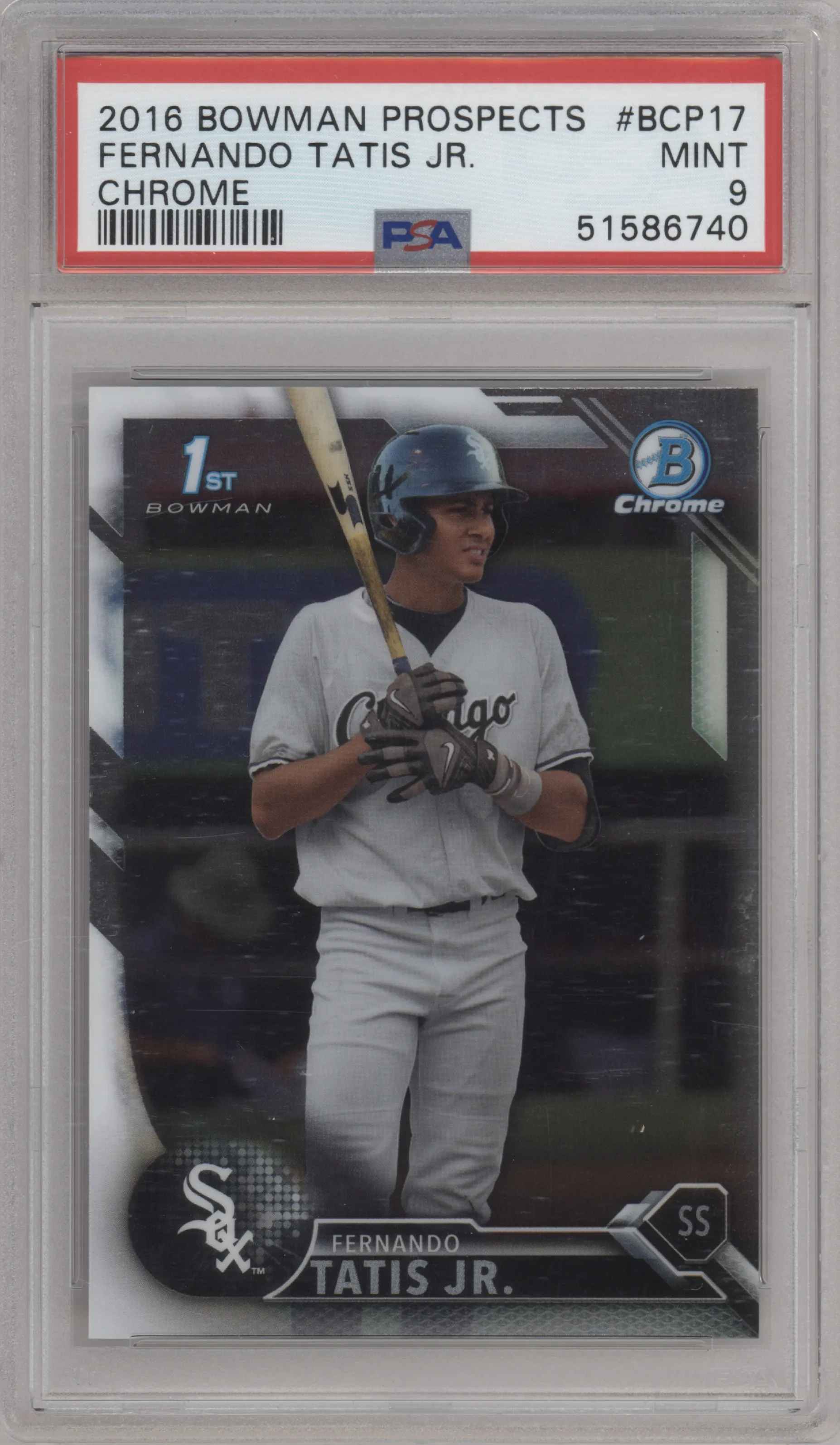 2016 Bowman Chrome Prospect Fernando Tatis Jr. PSA 9