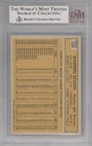 Warren Spahn from the 1963 Topps set graded by Beckett and given an overall grade of 5.5.