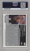 Tim Duncan from the 1999-00 Topps Chrome set featuring a Refractor parallel graded by PSA and given an overall grade of 8.