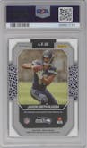 Jaxon Smith-Njigba from the 2023 Panini Mosaic set featuring a Red parallel graded by PSA and given an overall grade of 10.
