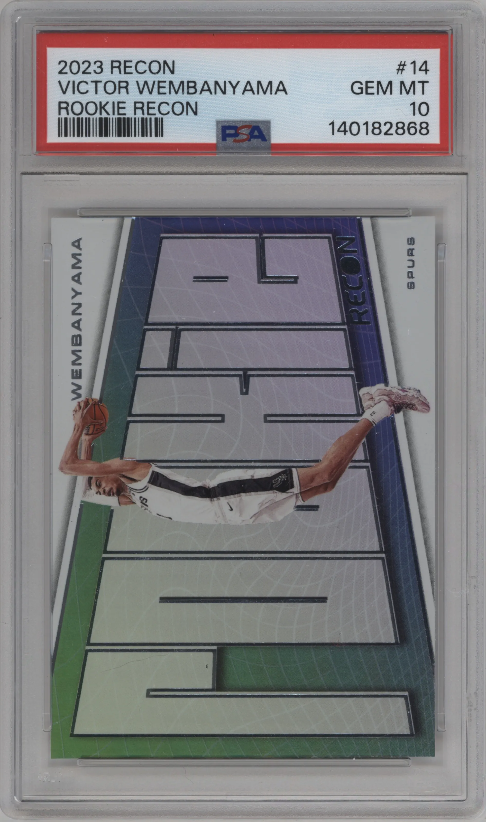 2023 Panini Recon Rookie Recon Victor Wembanyama #14 PSA 10