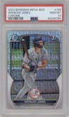 Spencer Jones from the 2023 Bowman Mega Box set graded by PSA and given an overall grade of 10.
