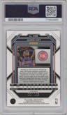 Jaden Ivey from the 2022-23 Panini Prizm  set featuring a Blue Ice parallel graded by PSA and given an overall grade of 9.