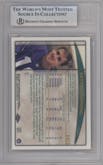 Peyton Manning from the 1998 Topps Chrome set graded by Beckett and given an overall grade of 8.5.