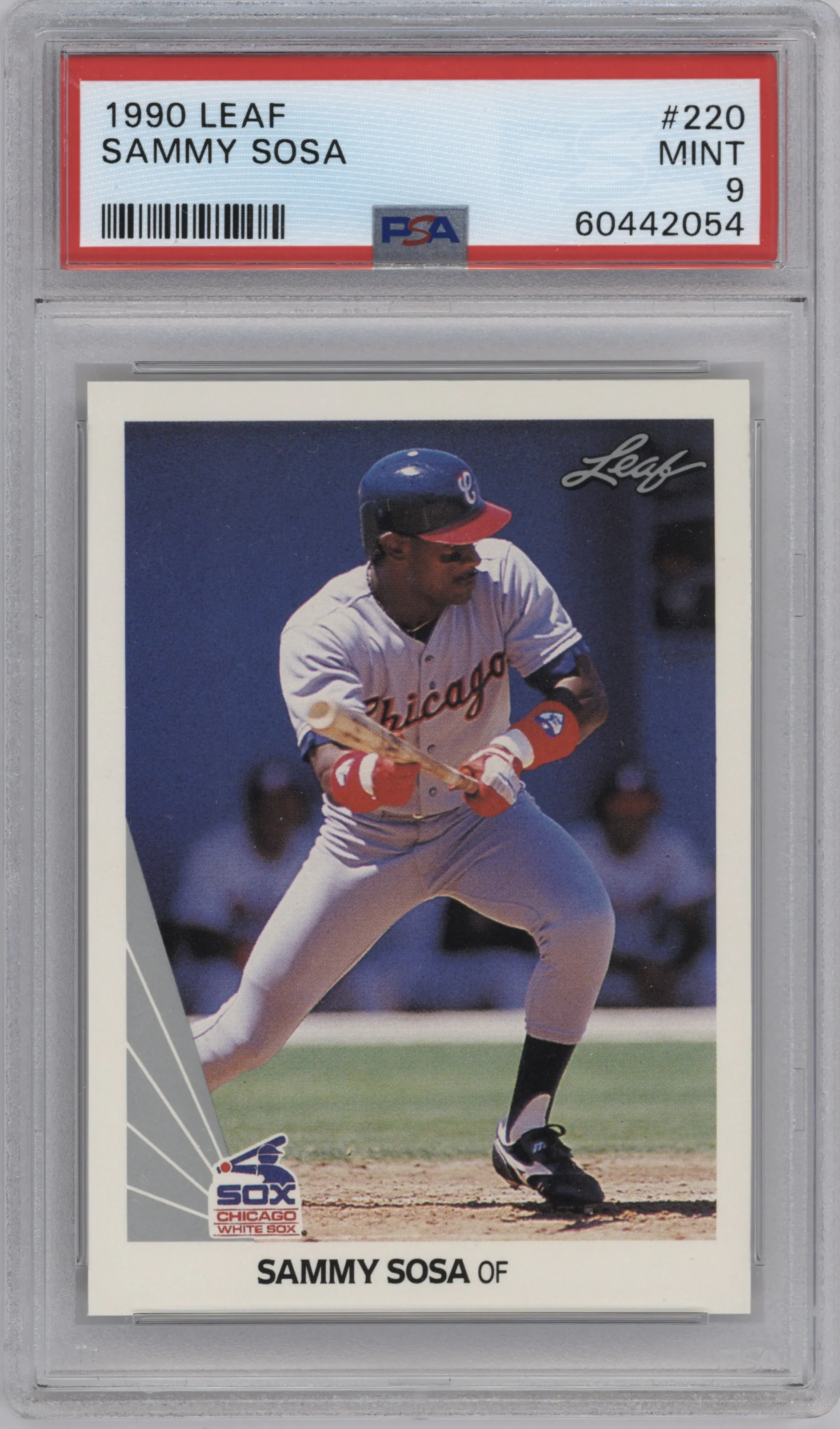 1990 Leaf Sammy Sosa PSA 9