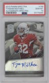 Tyrann Mathieu from the 2013 Panini Spectra set graded by PSA and given an overall grade of 10.