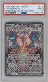Charizard ex from the 2023 Pokemon SV set graded by PSA and given an overall grade of 9.