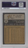 Al Kaline from the 1973 Topps set graded by PSA and given an overall grade of 7.