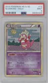 Slowking from the 2010 Pokemon HG & SS set graded by PSA and given an overall grade of 9.