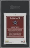 CeeDee Lamb from the 2024 Donruss Optic set graded by SGC and given an overall grade of 9.5.