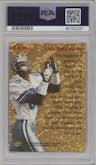 Michael Irvin from the 1996 Fleer Metal set graded by PSA and given an overall grade of 10.