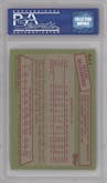 Mark McGwire from the 1985 Topps set graded by PSA and given an overall grade of 7.