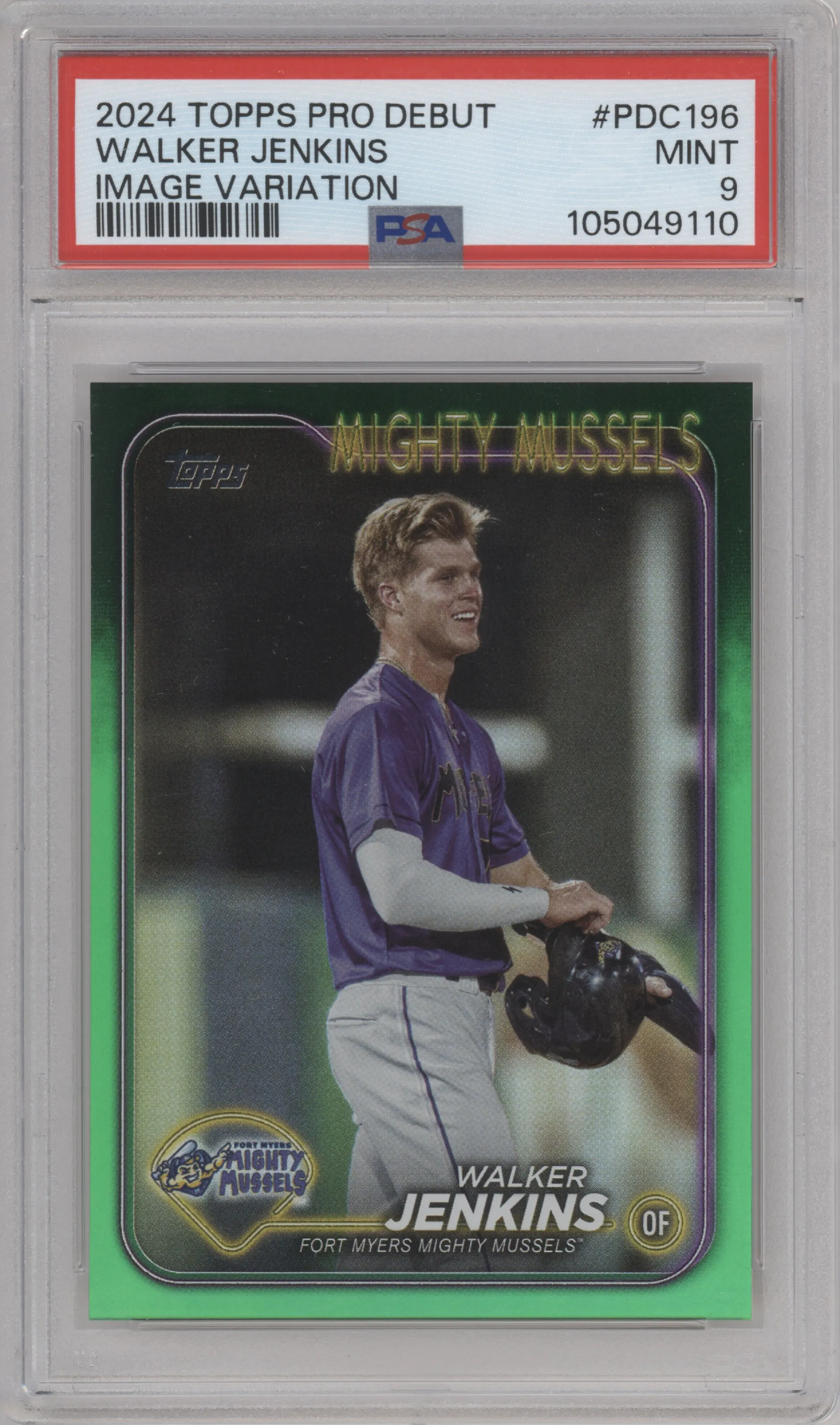 2024 Topps Pro Debut Image Var. Walker Jenkins PSA 9