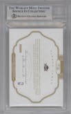 LeBron James   from the 2014-15 Panini Flawless set featuring a Ruby parallel graded by Beckett and given an overall grade of 9.