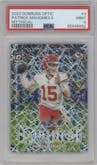 Patrick Mahomes II from the 2023 Donruss Optic set graded by PSA and given an overall grade of 9.