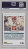 Patrick Mahomes II from the 2023 Donruss Optic set graded by PSA and given an overall grade of 9.