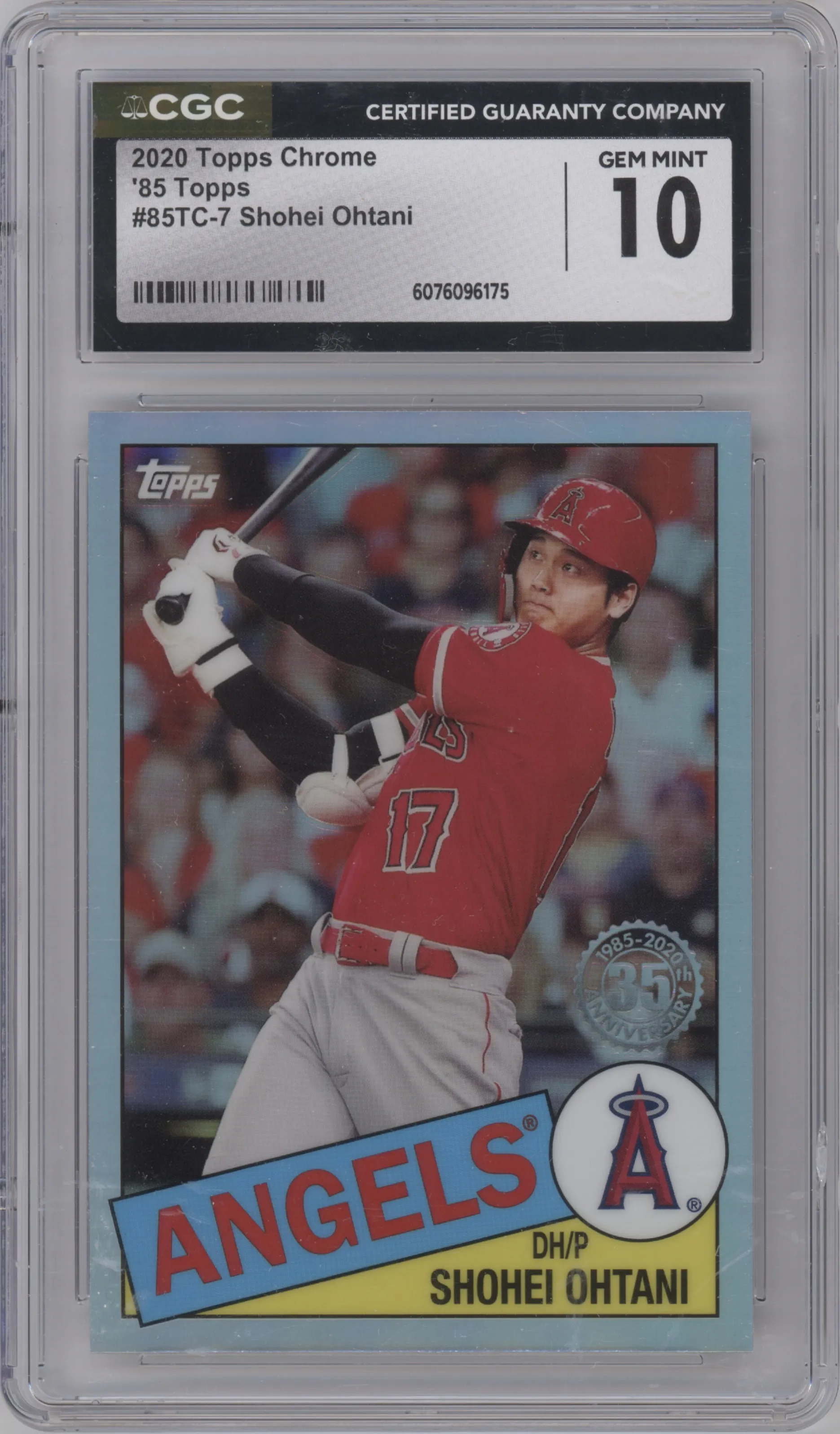 2020 Topps Chrome 1985 Topps Shohei Ohtani CGC 10