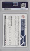 Anthony Volpe from the 2023 Topps Chrome set featuring a BW Mini-Diamond parallel graded by PSA and given an overall grade of 10.