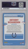 Anthony Richardson from the 2023 Donruss Optic set featuring a Pink parallel graded by PSA and given an overall grade of 10.