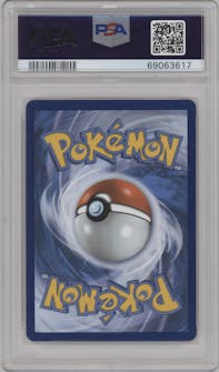 Shining Magikarp from the 2021 Pokemon SWSH set featuring a Neo Revelation parallel graded by PSA and given an overall grade of 10.