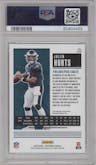 Jalen Hurts from the 2020 Panini Contenders set featuring a Wild Card  parallel graded by PSA and given an overall grade of 10.