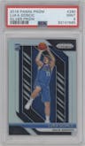 Luka Doncic from the 2018-19 Panini Prizm set featuring a Silver Prizm parallel graded by PSA and given an overall grade of 9.