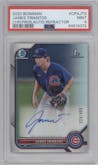 James Triantos from the 2022 Bowman set featuring a Refractor  parallel graded by PSA and given an overall grade of 9.