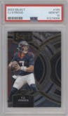 C.J. Stroud from the 2023 Panini Select set graded by PSA and given an overall grade of 10.