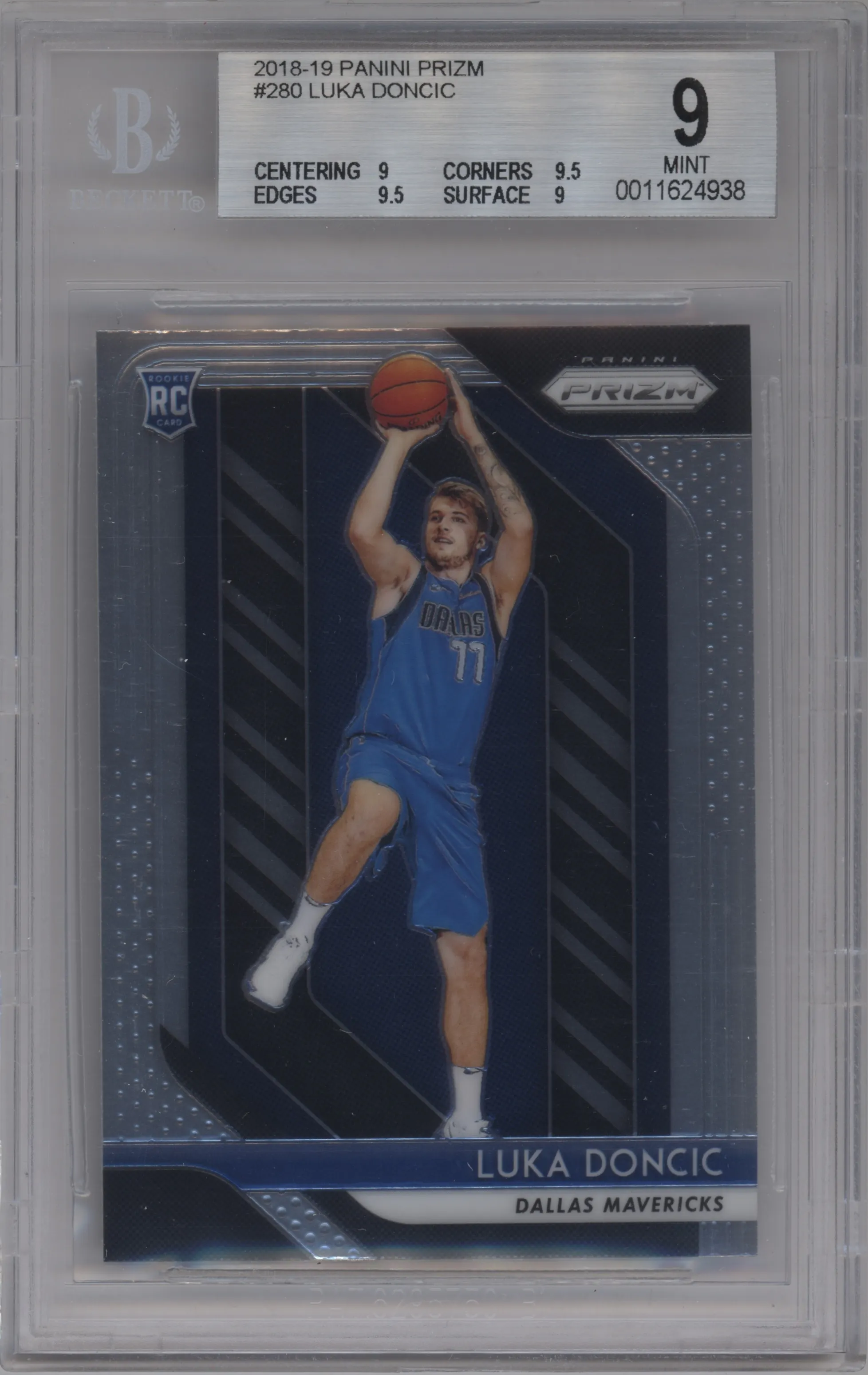 2018 Panini Prizm Luka Doncic BGS 9