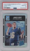 Jared Goff from the 2016 Panini Donruss Optic set featuring a Holo parallel graded by PSA and given an overall grade of 10.