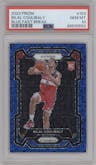 Bilal Coulibaly from the 2023-24 Panini Prizm set featuring a Fast Break Blue Prizm parallel graded by PSA and given an overall grade of 10.