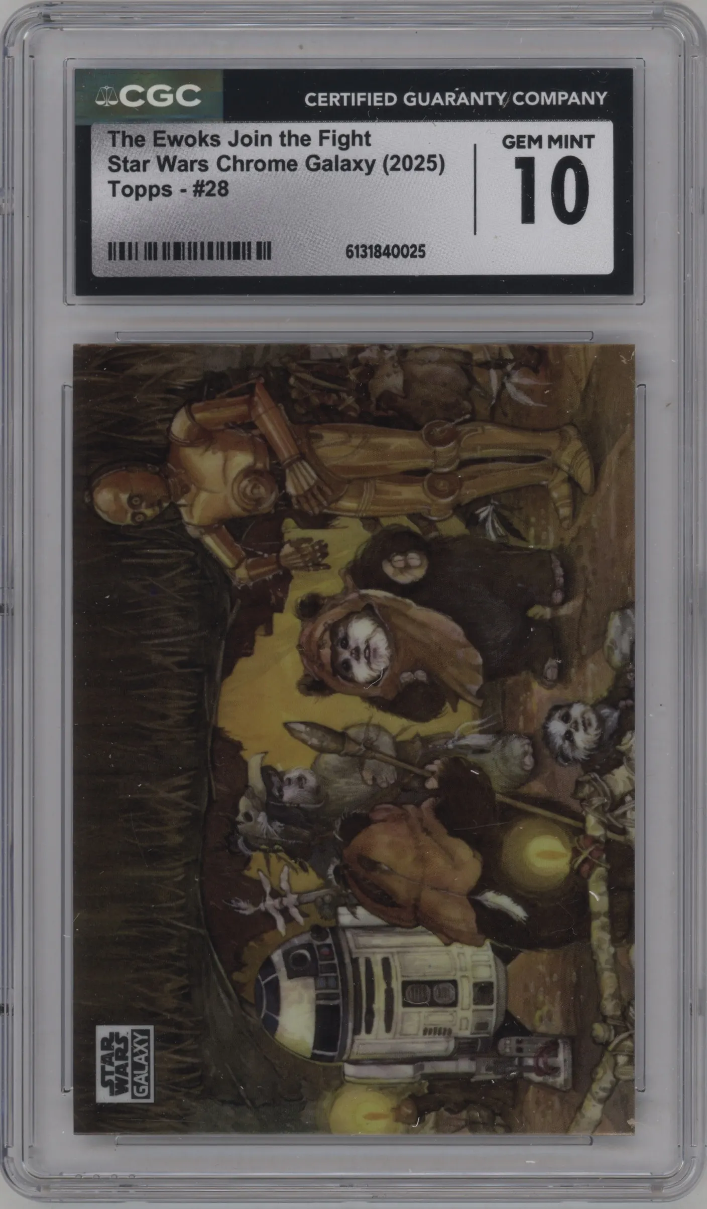 2025 Topps Chrome Star Wars Galaxy The Ewoks Join the Fight CGC 10