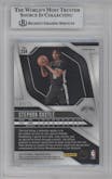 Stephon Castle from the 2024-25 Panini Prizm set featuring a Blue Shimmer  parallel graded by Beckett and given an overall grade of 8.