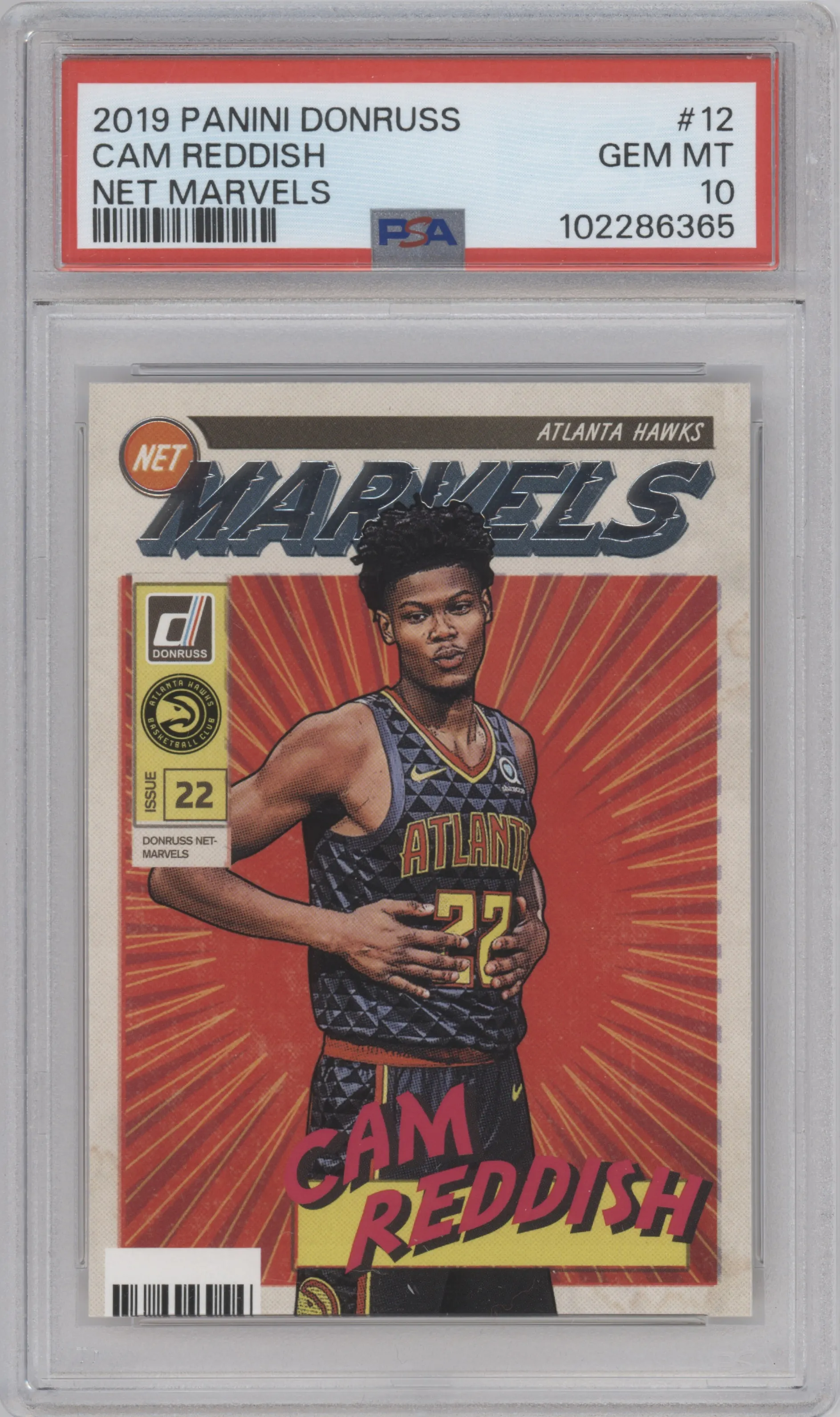 2019 Panini Donruss Net Marvels Cam Reddish #12 PSA 10