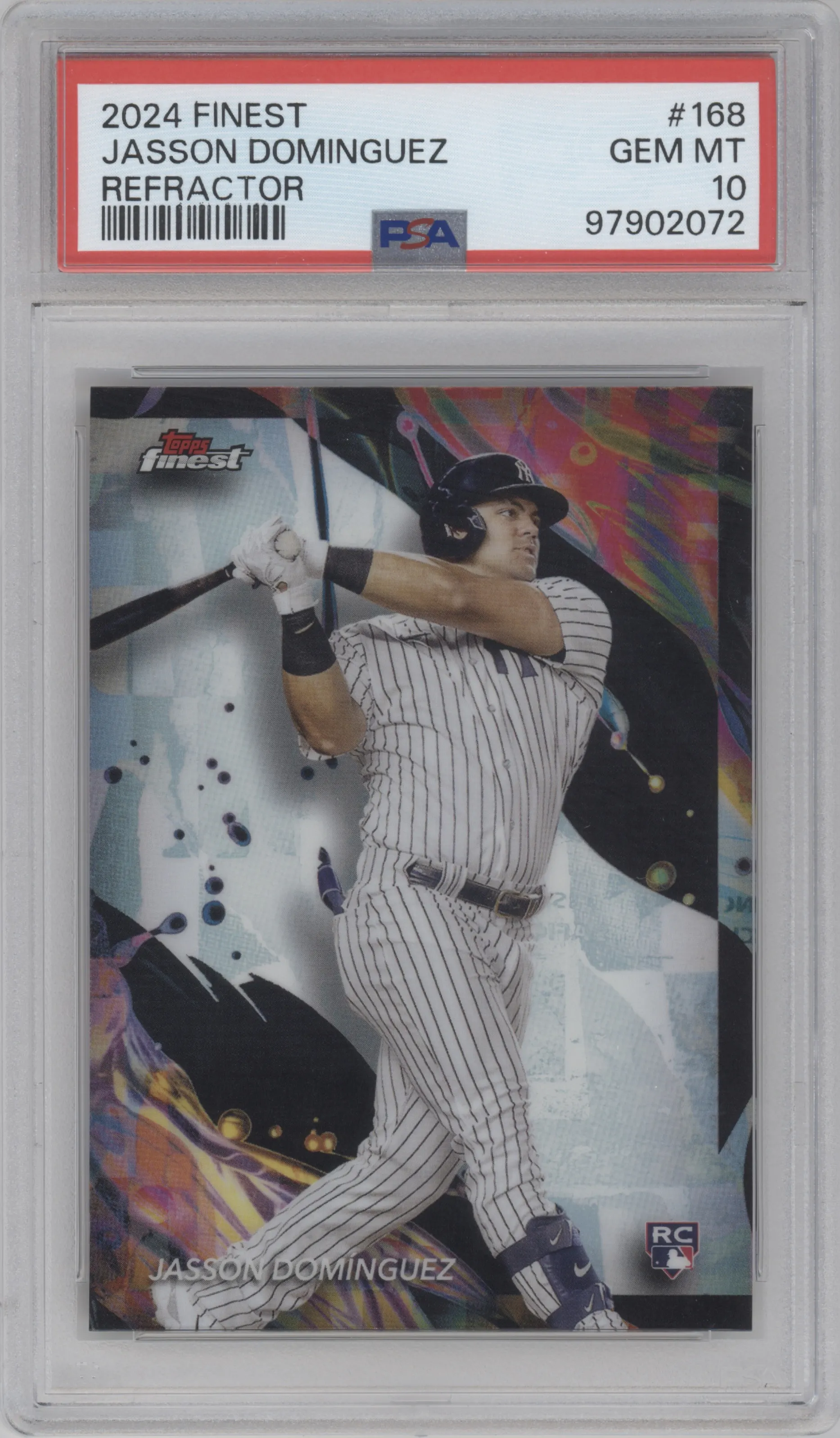 2024 Topps Finest Jasson Domínguez Refractor PSA 10