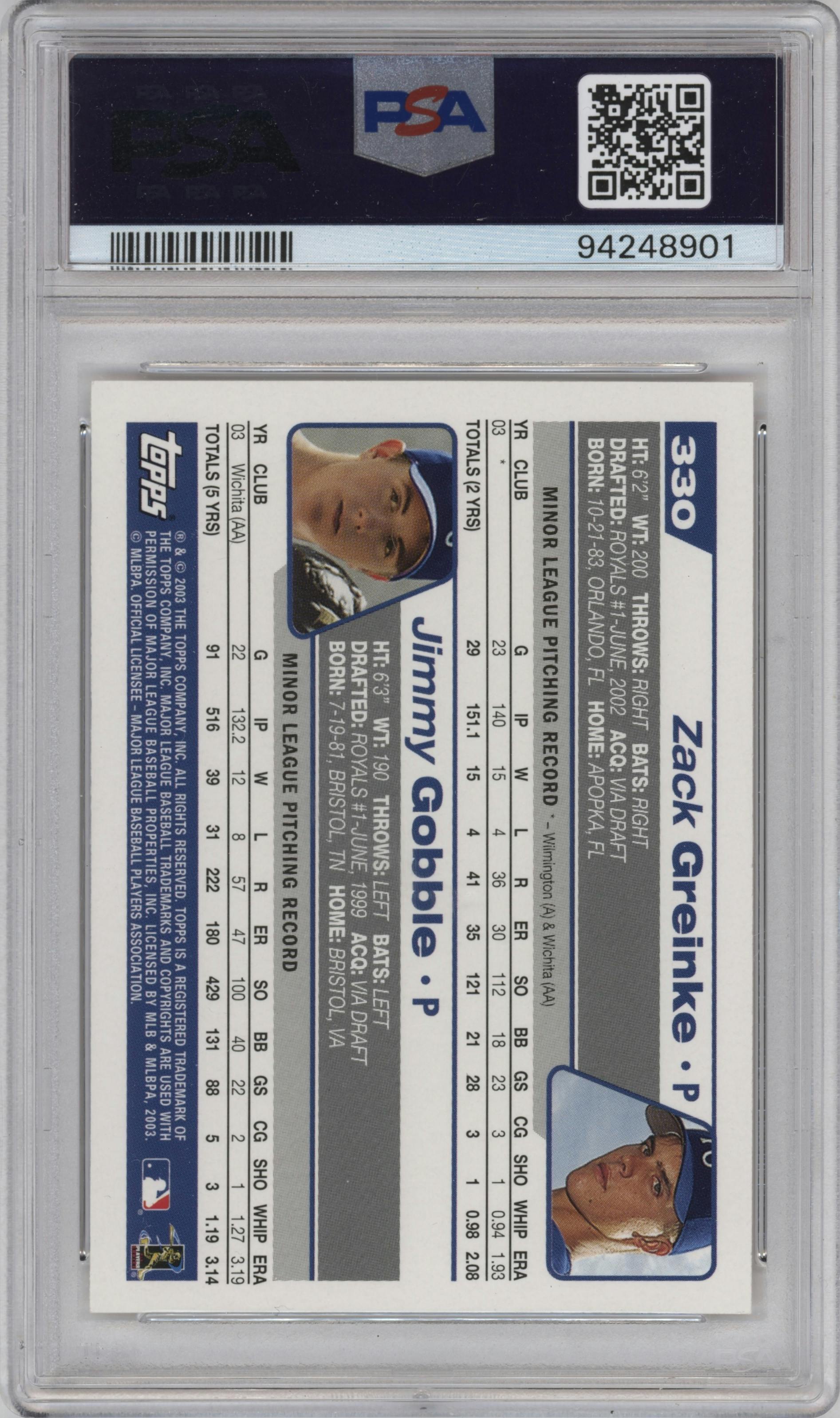 Zach Greinke/Jimmy Gobble