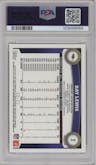 Ray Lewis from the 2011 Topps Chrome set featuring a Gold Refractors parallel graded by PSA and given an overall grade of 9.