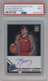 Kevin Porter Jr. from the 2019-20 Panini Donruss Optic set featuring a Holo parallel graded by PSA and given an overall grade of 9.