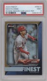 Masyn Winn from the 2024 Topps Finest set featuring a Gold parallel graded by PSA and given an overall grade of 9.