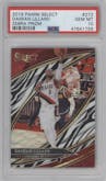 Damian Lillard from the 2019-20 Panini Select set featuring a Zebra Prizm parallel graded by PSA and given an overall grade of 10.