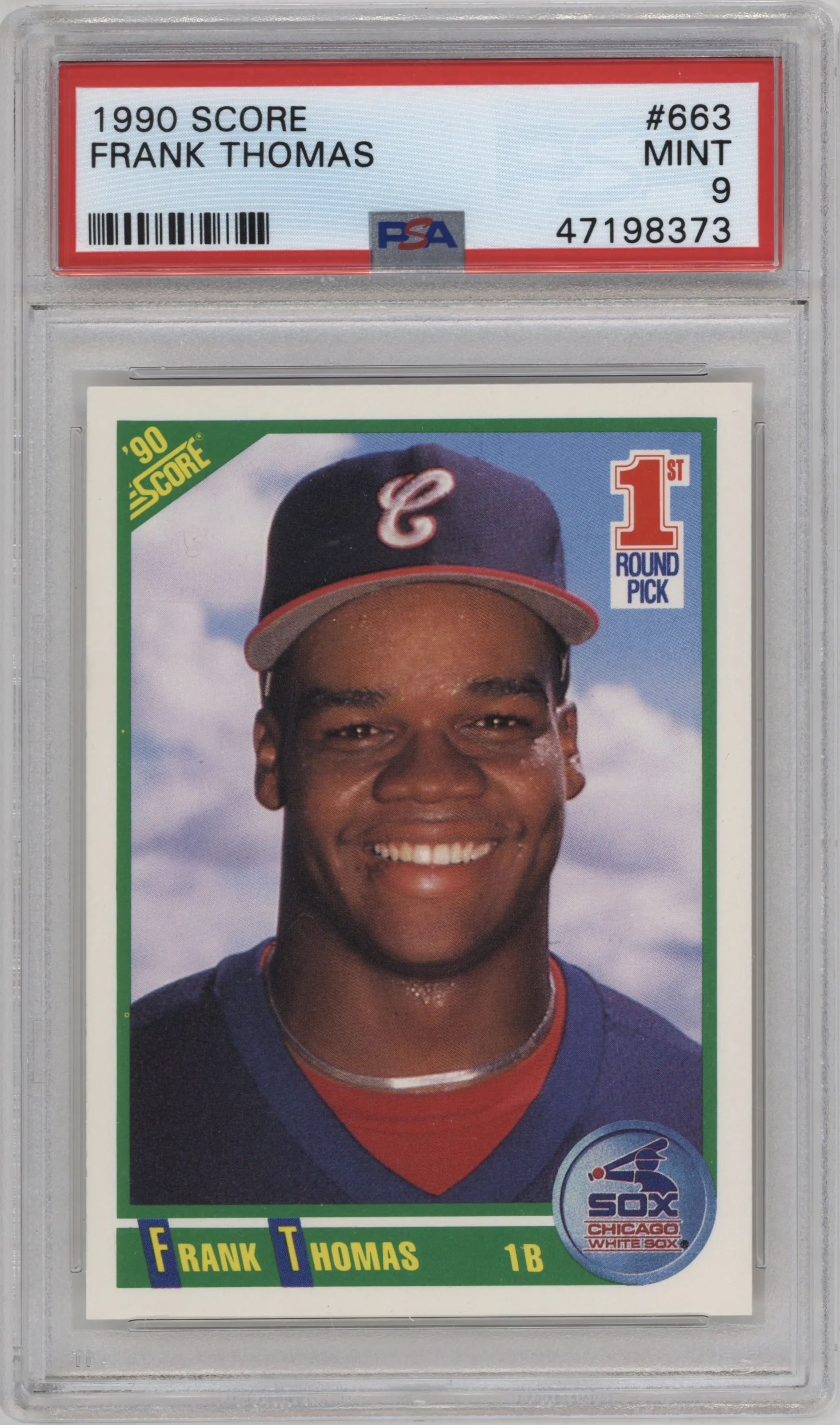 1990 Score Frank Thomas PSA 9
