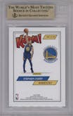 Stephen Curry from the 2018 Panini Kaboom Rewards Multi-Sport set graded by Beckett and given an overall grade of 9.5.