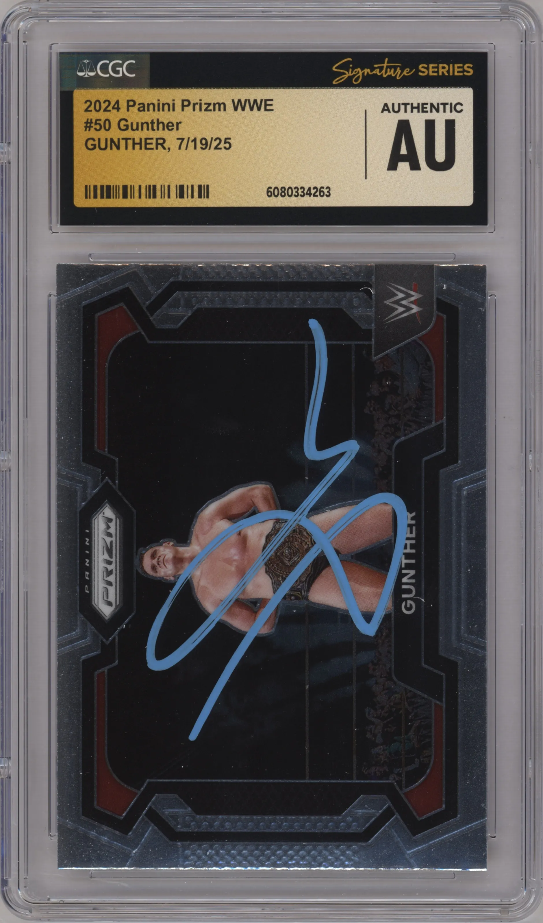 2024 Panini Prizm WWE Gunther CGC AUTHENTIC CGC