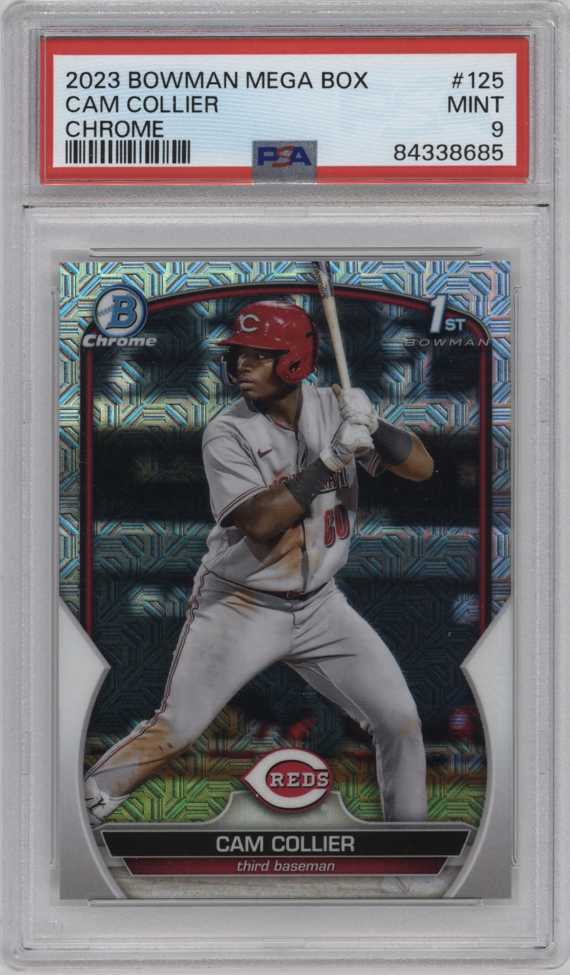 2023 Bowman Mega Box Chr.Pros. Cam Collier #BCP-125 PSA 9
