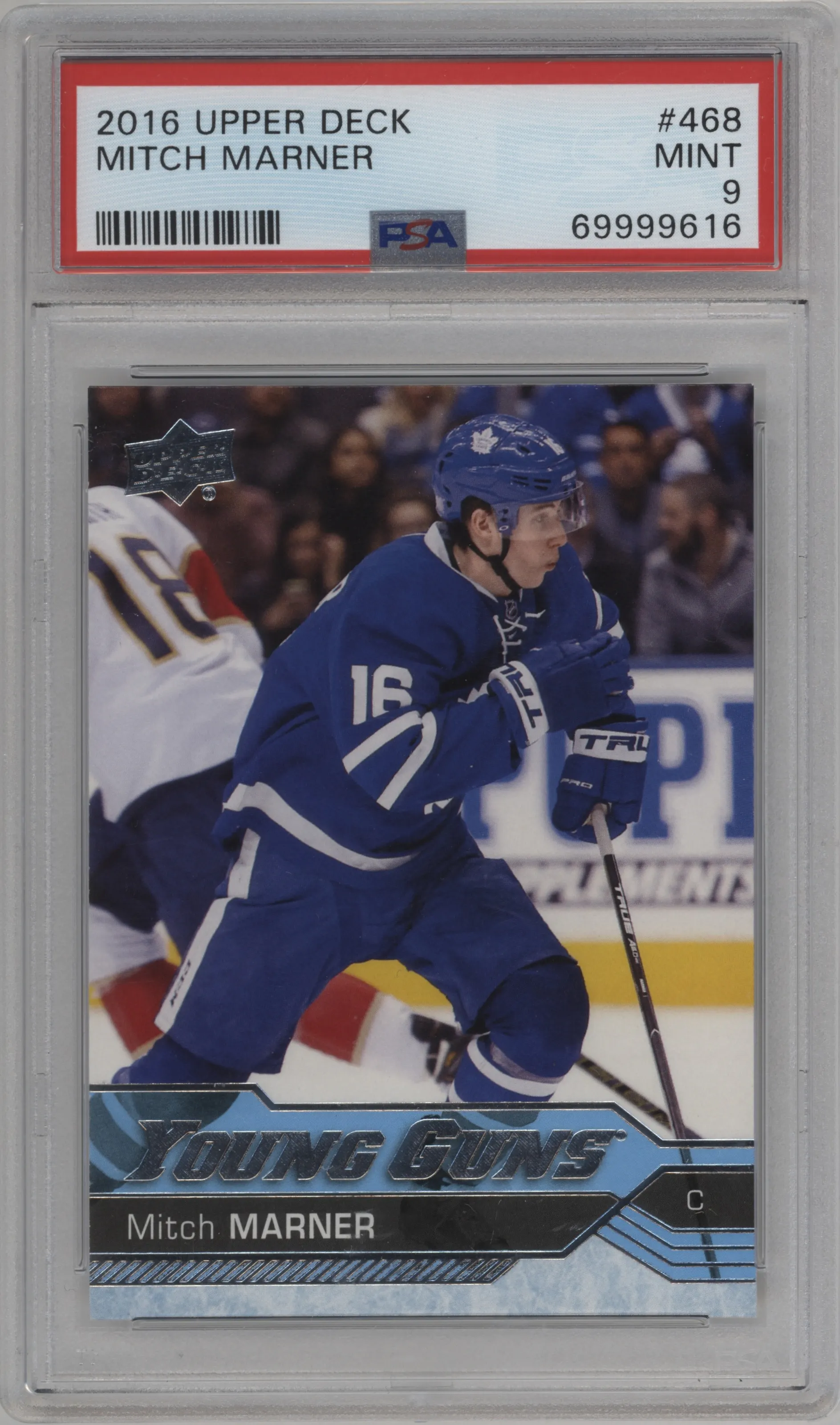 2016 Upper Deck Young Guns Mitch Marner #468 PSA 9