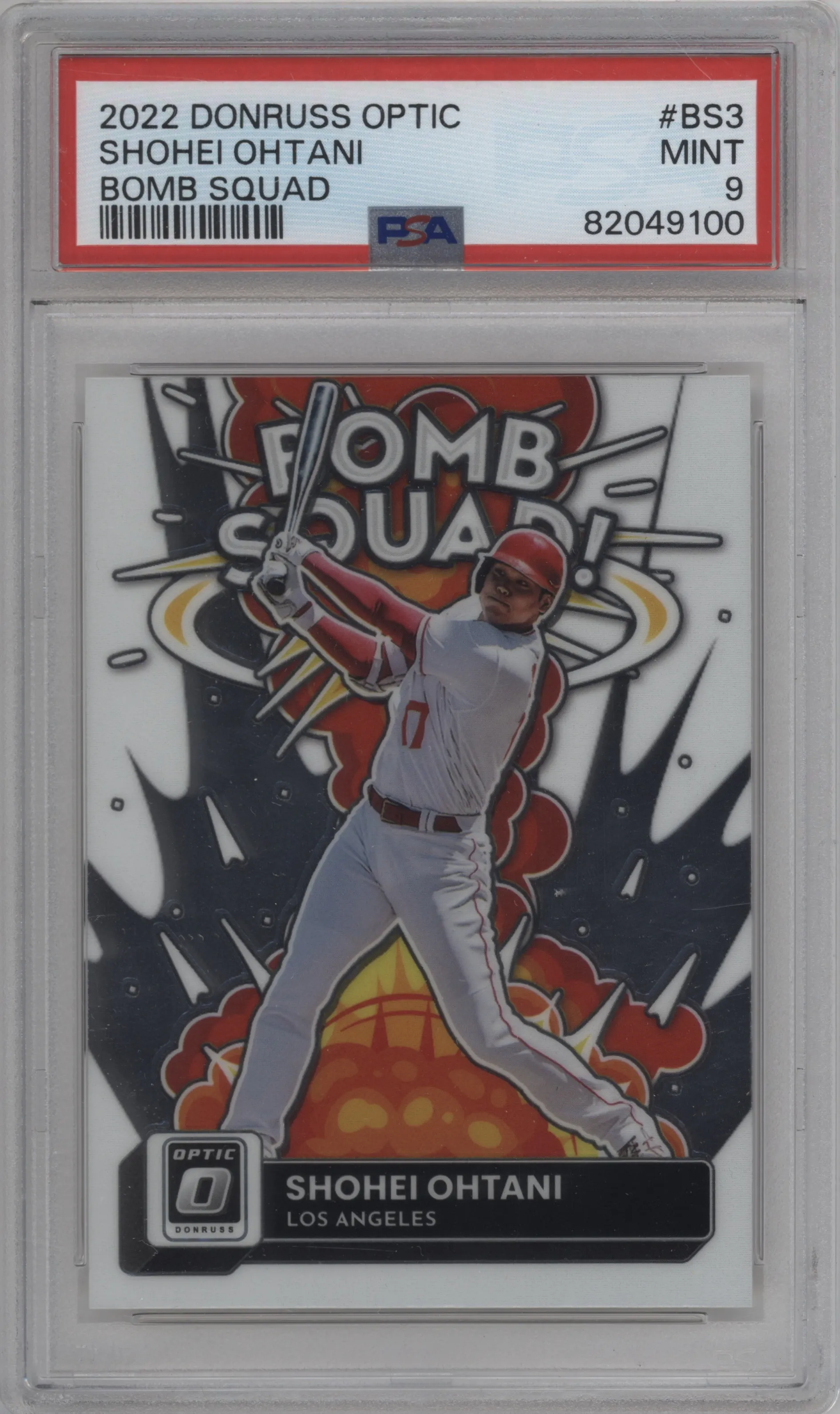 2022 Donruss Optic Bomb Squad Shohei Ohtani #BS-3 PSA 9