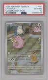 Chansey from the 2024 Pokemon SV set graded by PSA and given an overall grade of 10.