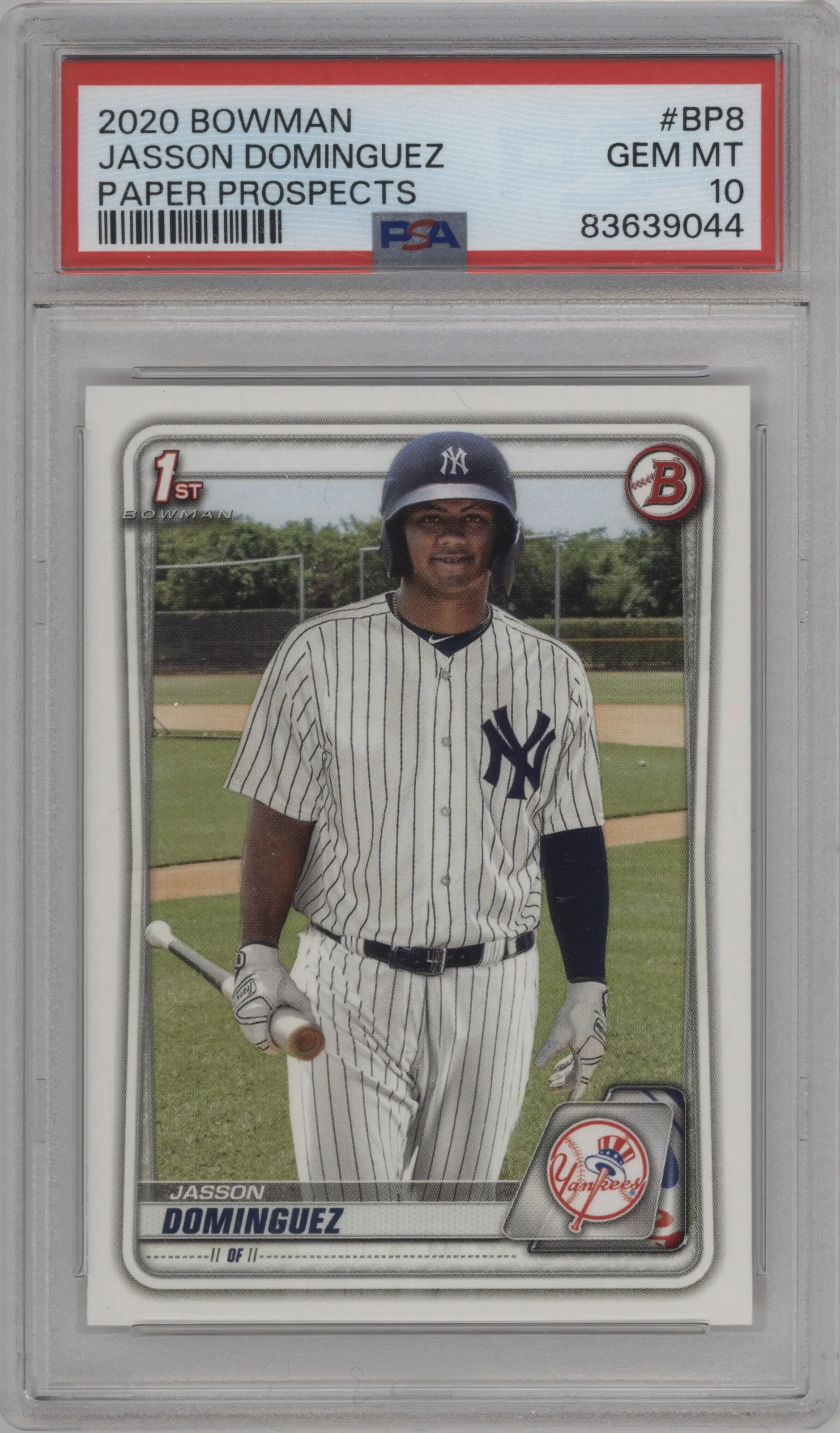 2020 Bowman Prospect Jasson Dominguez PSA 10