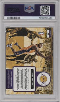 Kobe Bryant from the 2012-13 Panini Threads set graded by PSA and given an overall grade of 8.